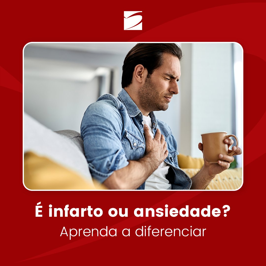 Entenda a diferença entre infarto e ansiedade